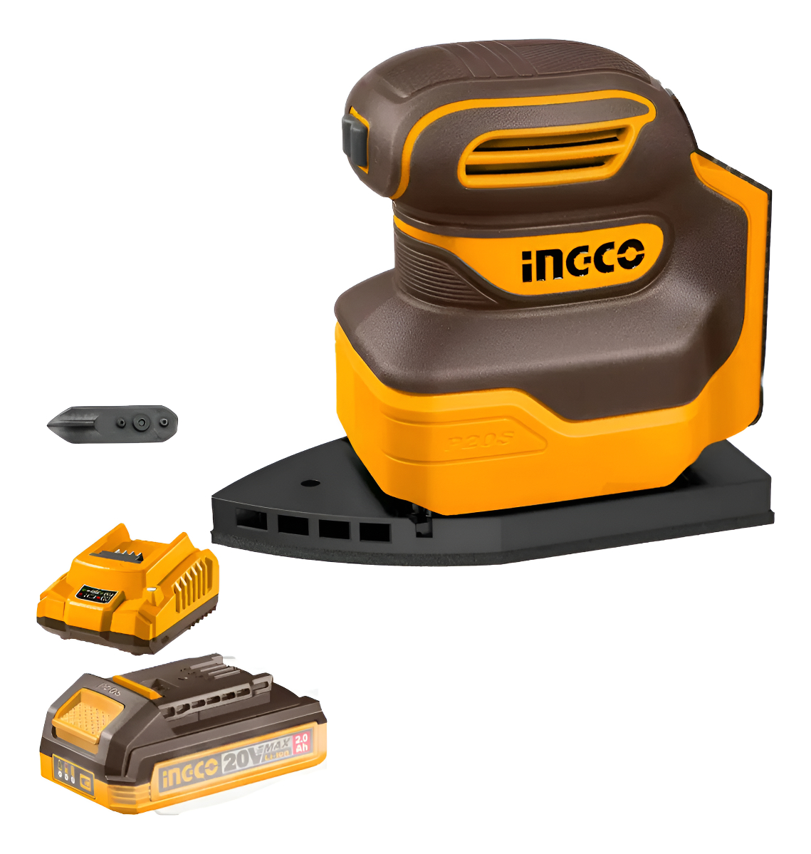 Lijadora Orbital Delta A Batería P20s 20v C/bat Y Cargador