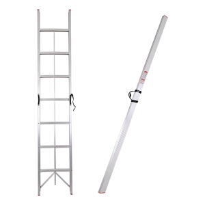 Escalera Aluminio Plegable Compacta 10 Esc 3m Hasta 150kg