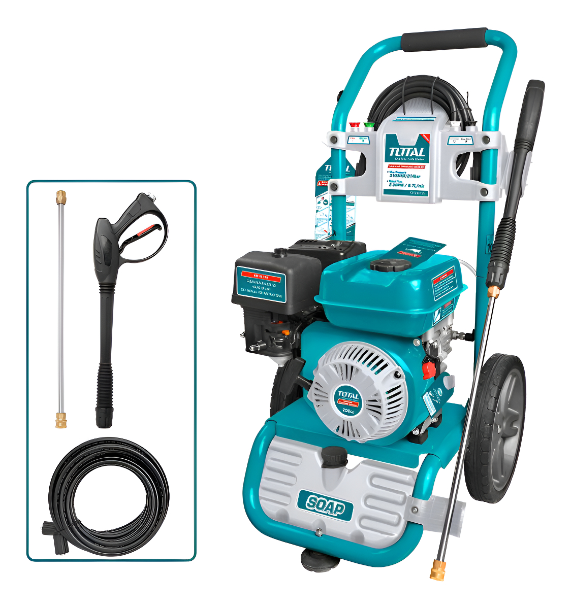 Hidrolavadora A Nafta 6hp Total Tgt250105 - Imagen 2