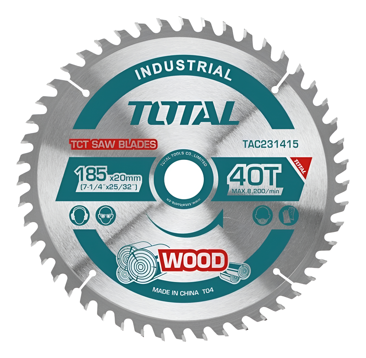Disco Sierra Circular 7 1/4´´ 40 D 185mm Total Tac231415