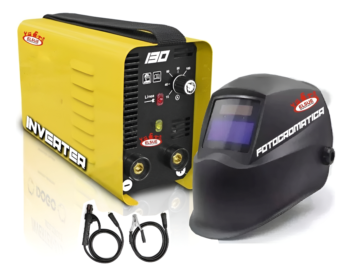 Soldadora Inverter Compacta 140 Profesional + Mascara Elsue