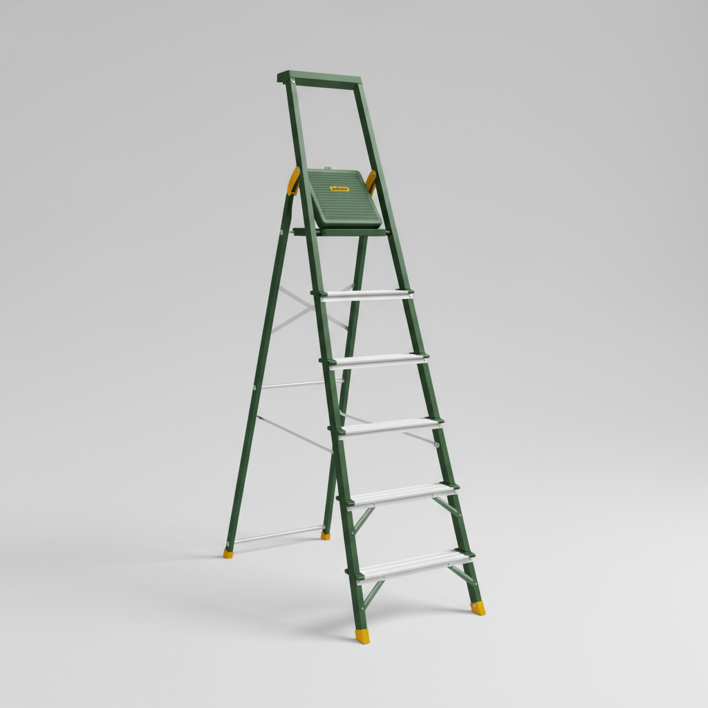 Escalera Aluminio 6 Escalones Jadever Jdld1h06 - Imagen 4