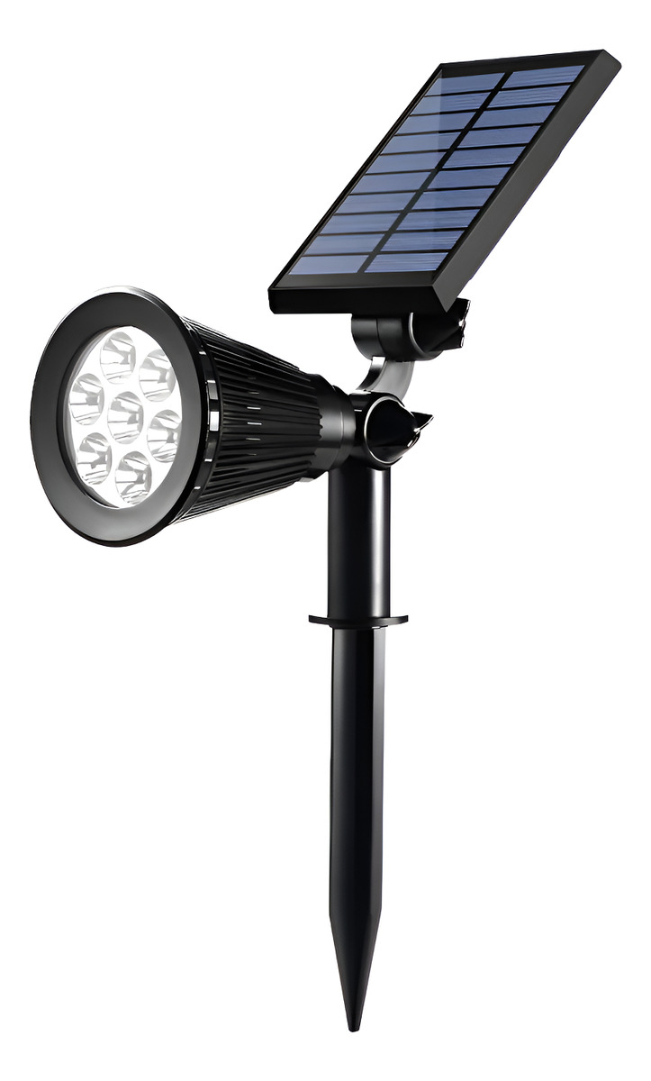 Spot Led Solar Exterior Luz Calida Foco Direccionable 1.5w