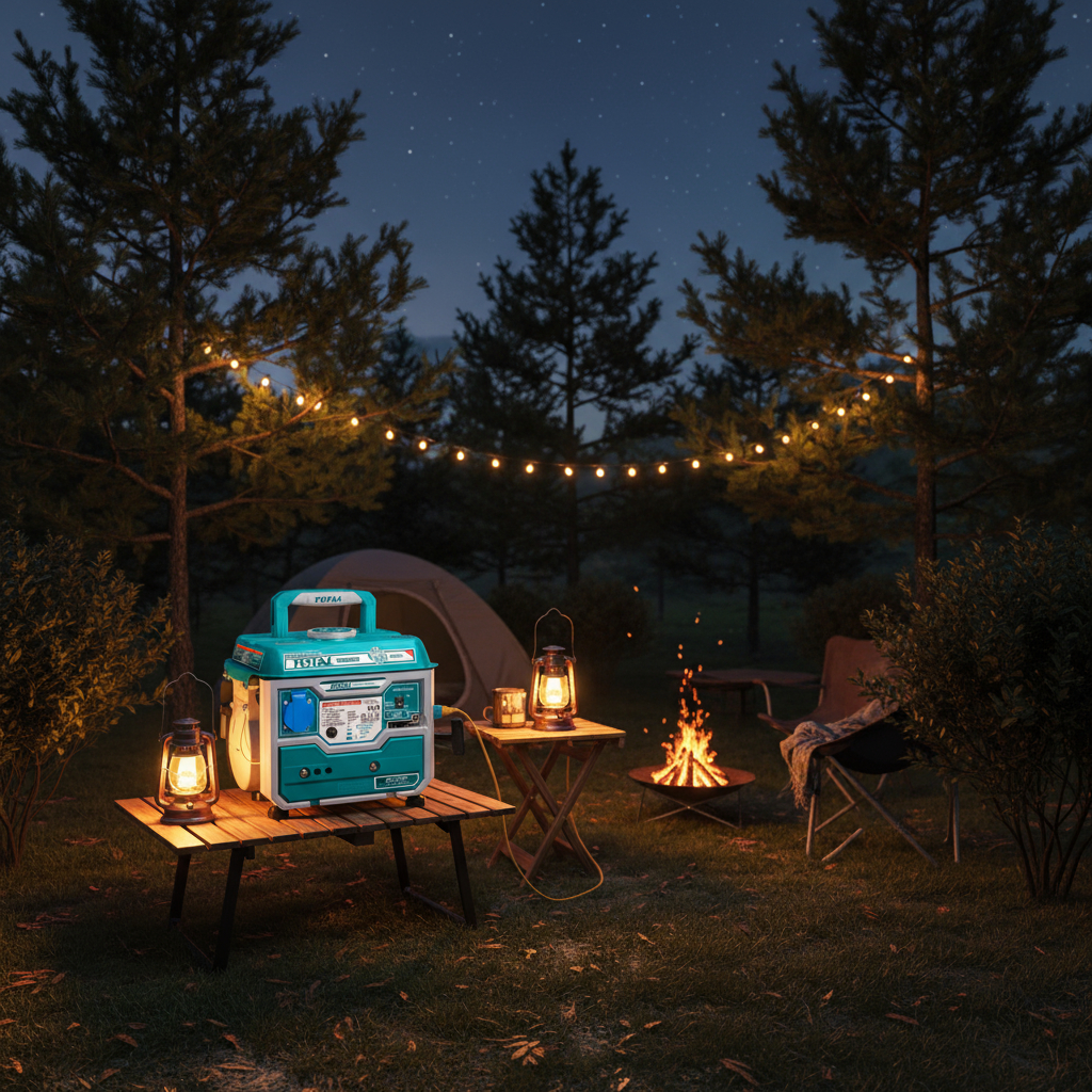 Generador Nafta 800w Camping Total 2t Tanque 4l Tp18001 - Imagen 5