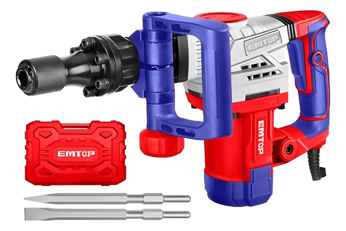 Martillo Demoledor Rotomartillo 1300w 20j Enc Sds Hex Emtop