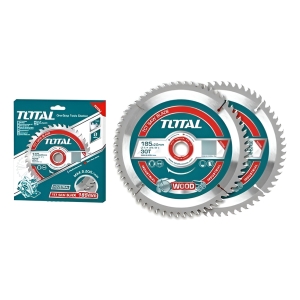 Set De 2 Discos Corte Madera Total Para Sierra Circular, 7.1