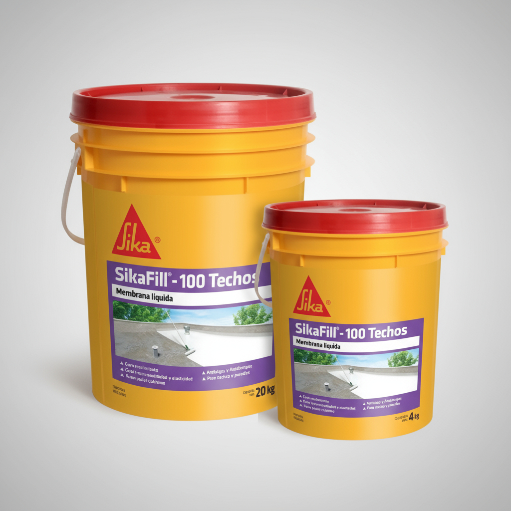 Membrana Líquida Sikafill 100 Techos 20+4kg Color E-gratis - Imagen 2