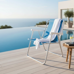 Silla Alta Sannet Aluminio Plegable Mor Hasta 120kg 2238