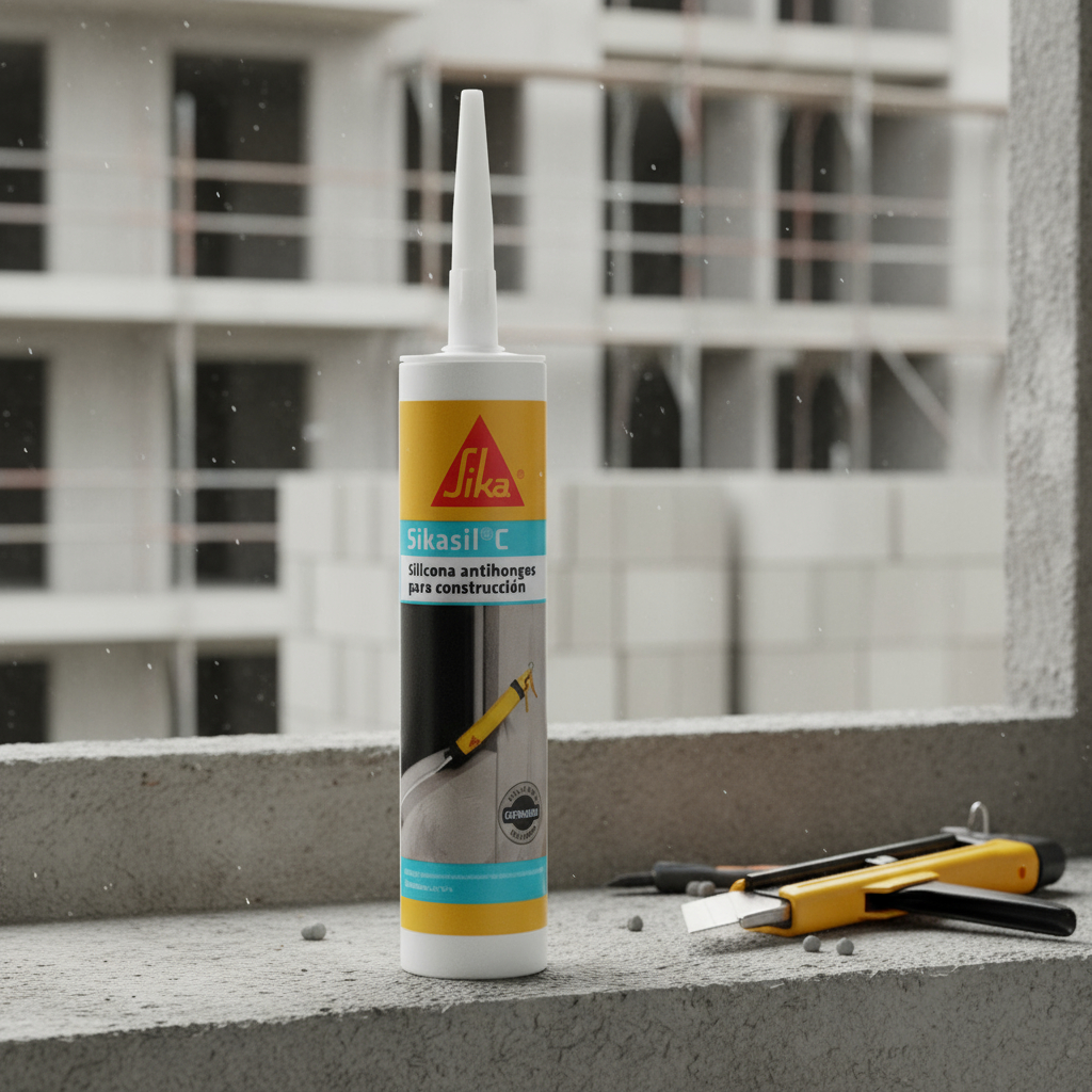 Silicona Neutra Sikasil C 300ml Blanco, Negro, Transparente - Imagen 3