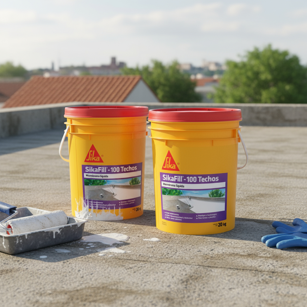 Membrana Líquida Sikafill - 100 Techos 20+20 Kg Colores