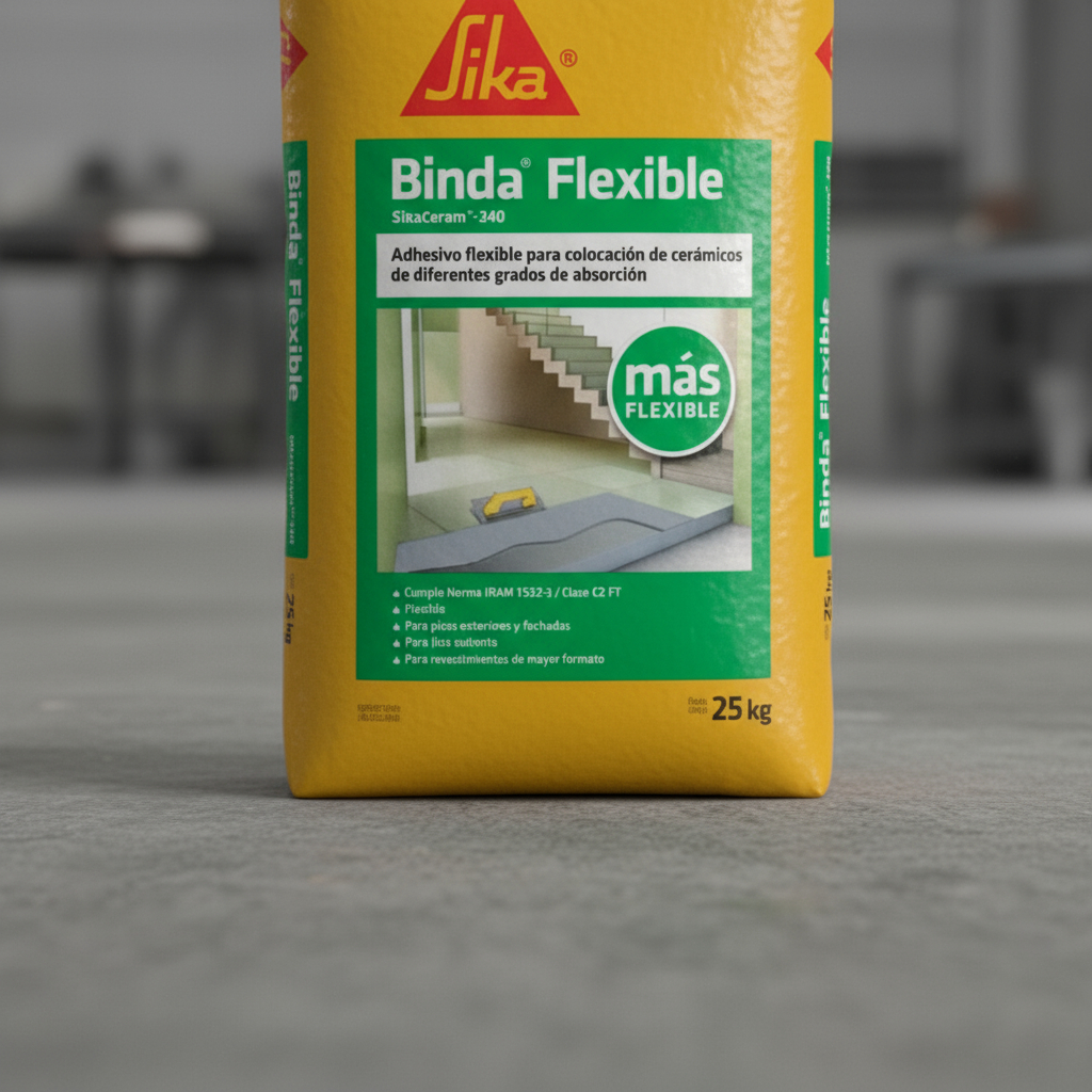 Sika Bindafix Flexible Adhesivo Para Cerámica 25 Kg Elsue - Imagen 5