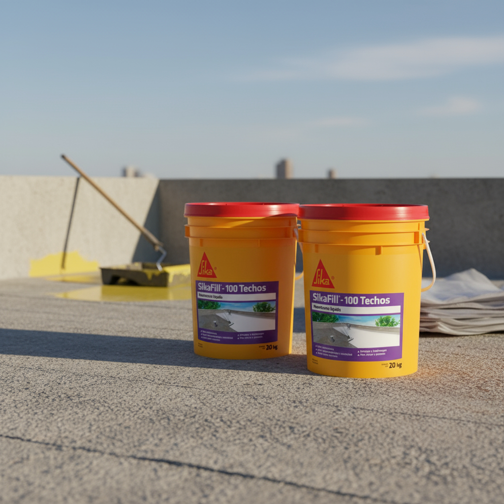 Membrana Líquida Sikafill - 100 Techos 20+20 Kg Colores - Imagen 7
