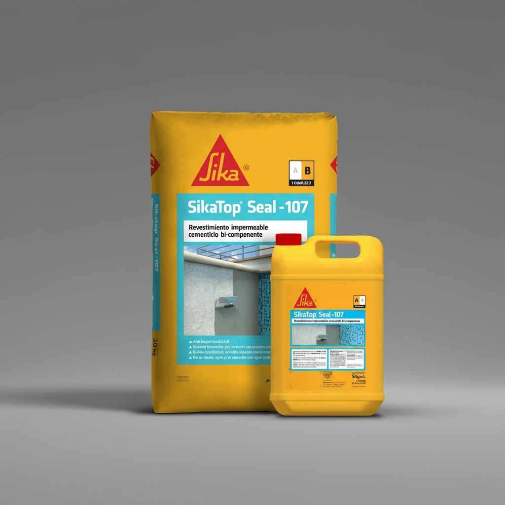 Sika Top Seal 107 Revestimiento Impermeable X 25kg A+b - Imagen 7