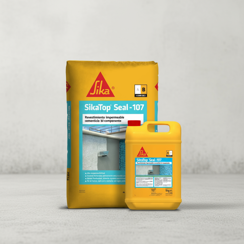 Sika Top Seal 107 Revestimiento Impermeable X 25kg A+b - Imagen 5