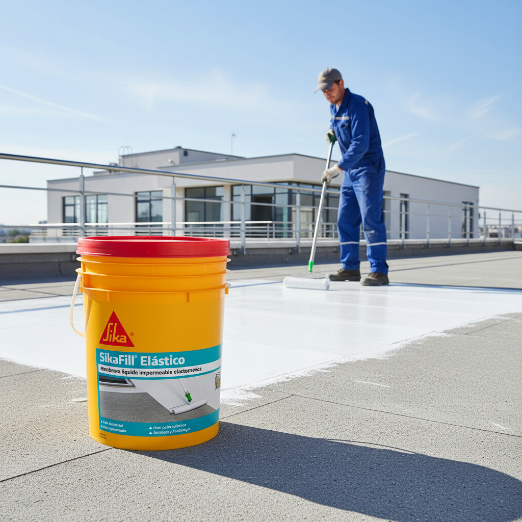 Membrana Liquida 20 Kg Pintura Sikafill Elastico Sika - Imagen 9