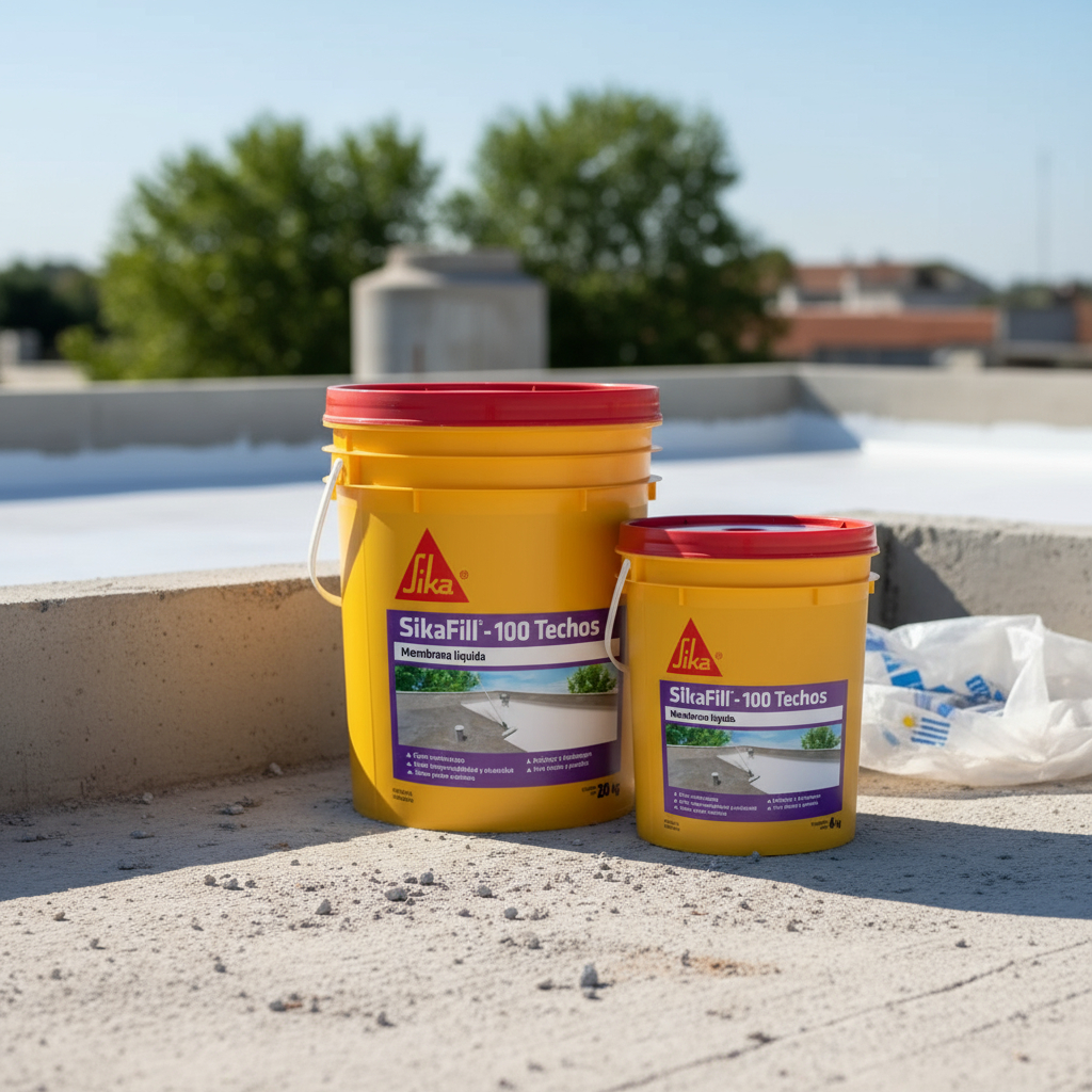 Membrana Líquida Sikafill 100 Techos 20+4kg Color E-gratis - Imagen 6