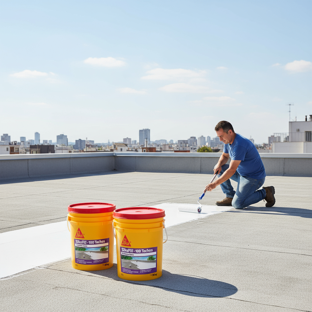 Membrana Líquida Sikafill - 100 Techos 20+20 Kg Colores - Imagen 2