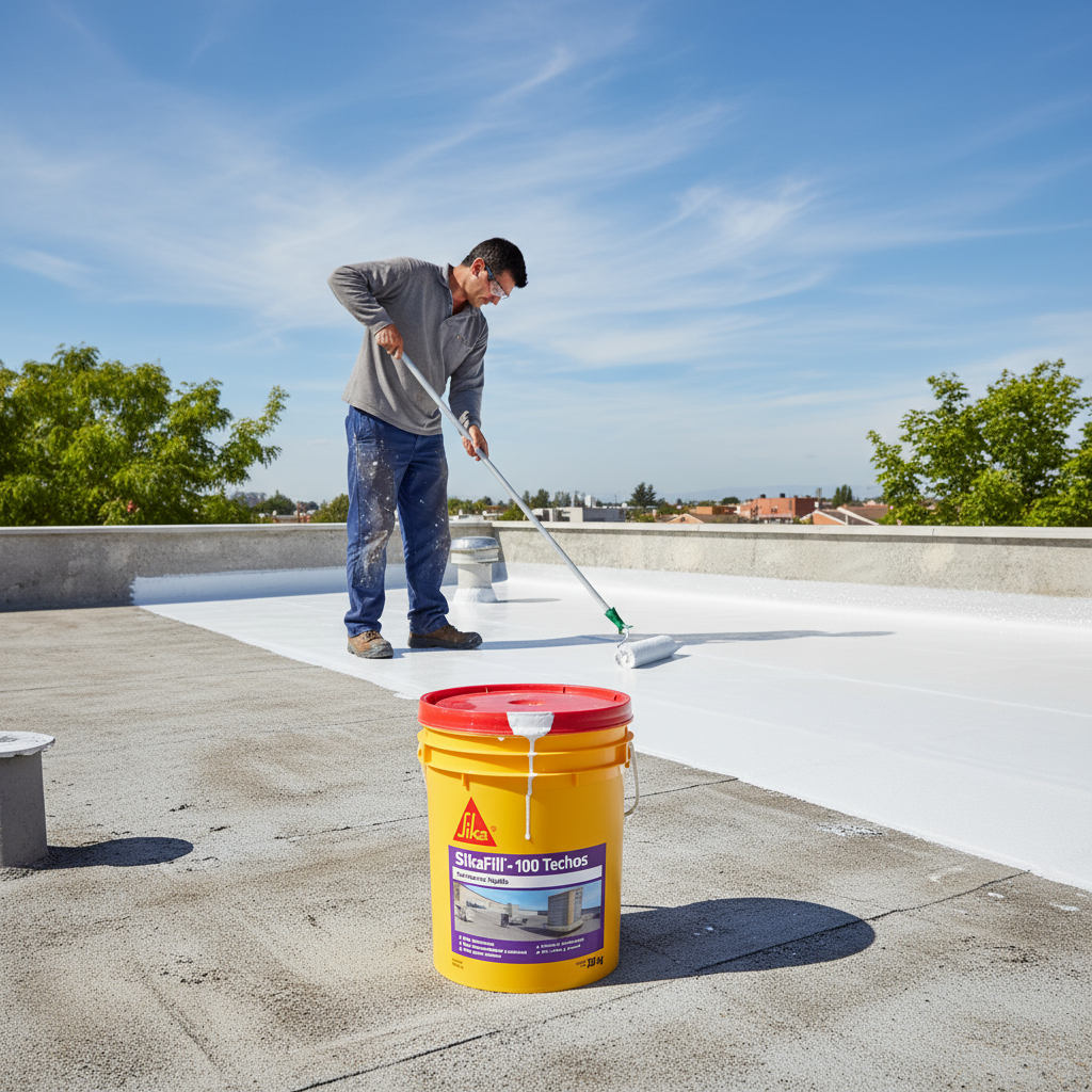 Membrana Líquida Sika Sikafill - 100 Techos 20kg Colores - Imagen 9