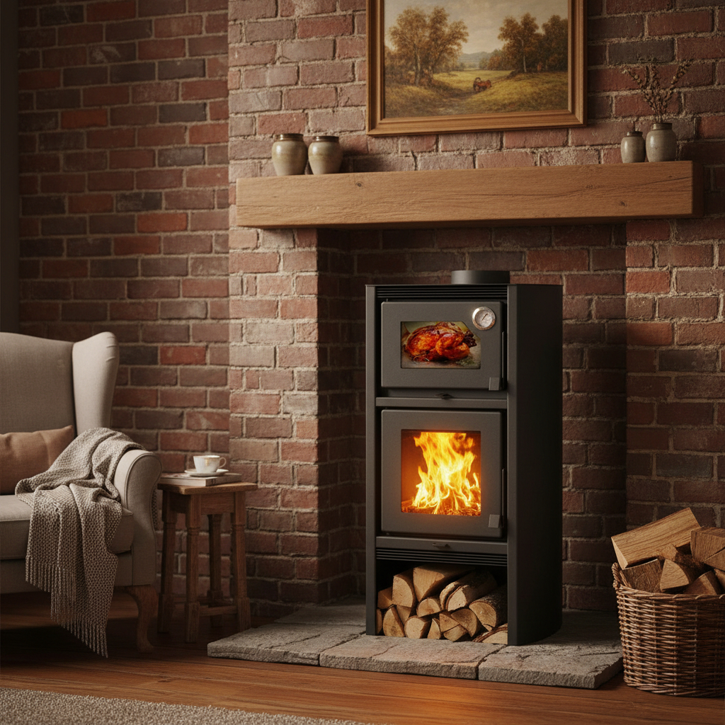 Calefactor Horno Doble Combustion Metavila Lyon 110mt2 Elsue - Imagen 2