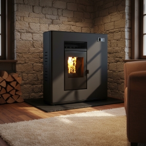 Calefactor Estufa Pellet 110m2 Canalizable 2 Zona Mas 1 Warm