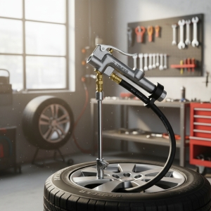 Inflador Doble Para Neumatico Con Calibrador 68.9kpa Truper