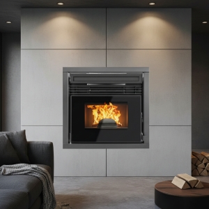 Calefactor Estufa Pellet Inserto 110m2 Italy Warm