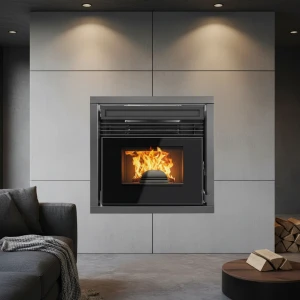 Calefactor Estufa Pellet Inserto 110m2 Italy Warm