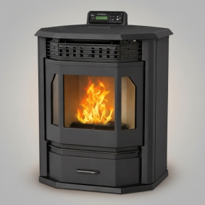 Estufa Calefactor A Pellet Esquinero 13kw Warm 130mt2