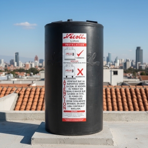 Tanque De Agua Nicoll Bicapa 200 Lts Perdurit