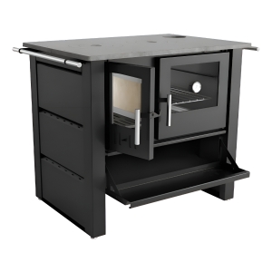 Cocina Leña Calefactor Economica 245m3 Doble Combustión