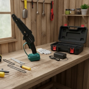 Mini Motosierra 21v 6 Pulgadas Con 1 Bateria Maletin