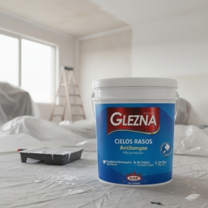 Pintura Glezna Cielos Rasos 3,6l Antihongos 20mt2 Sin Olor!!