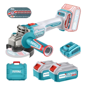 Amoladora Inalambrica Total 20v Motor Sin Carbones C/bateria
