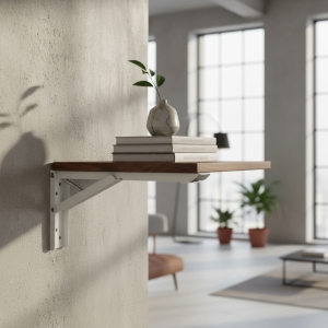 Set 2 Ménsula Plegable Estante Soporte Pared 19cm Jadever