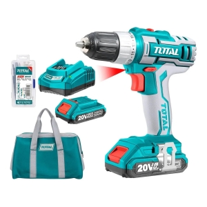 Atornillador 20v 10mm +2 Baterias +1 Cargador Total Tdli2002