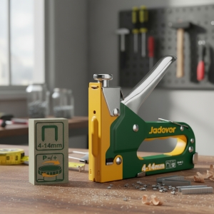 Engrampadora Manual 4-14mm Jadever Verde De Metal