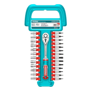 Juego De Dados Tubos Y Llave Crique Total 27pzs Encastre 1/4