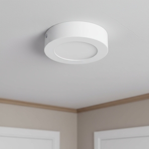 Panel Led Plafón 6w Foco Sobrepuesto Redondo Luz Fría Techo