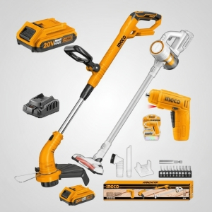 Bordeadora Bateria 20 + Aspiradora Ciclonica + Atornillador