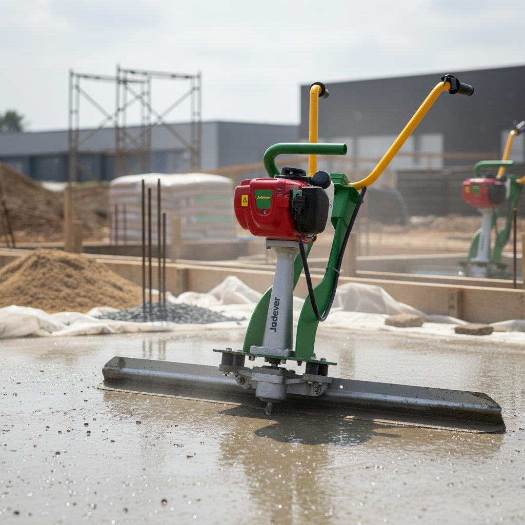 Vibrador De Hormigon Regla 1.2hp Jadever Con Regla 2.4 Met