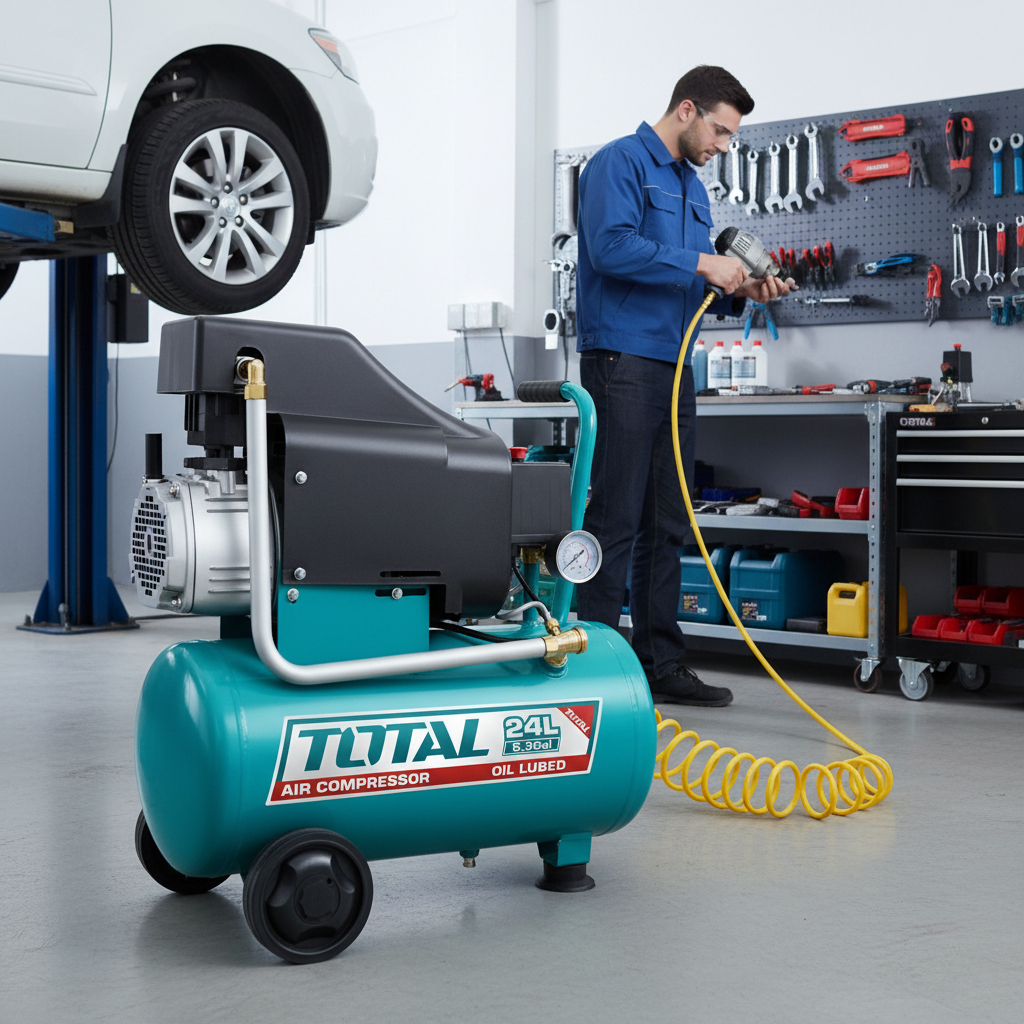 Compresor 24l 2hp Total - Imagen 4