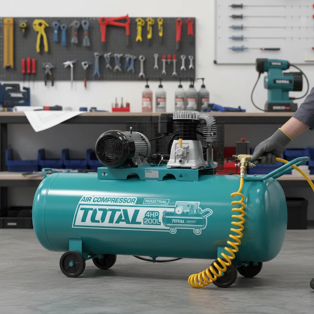 Compresor De Aire 200 Lt 4 Hp Total Tc1402002 Industrial - Imagen 2