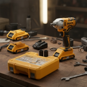 Llave De Impacto Ingco Ciwli2038 Inalámbrica 1/2 300nm