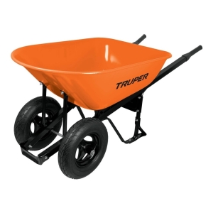 Carretilla Doble Truper Inflable Reforzada 118l Car-82