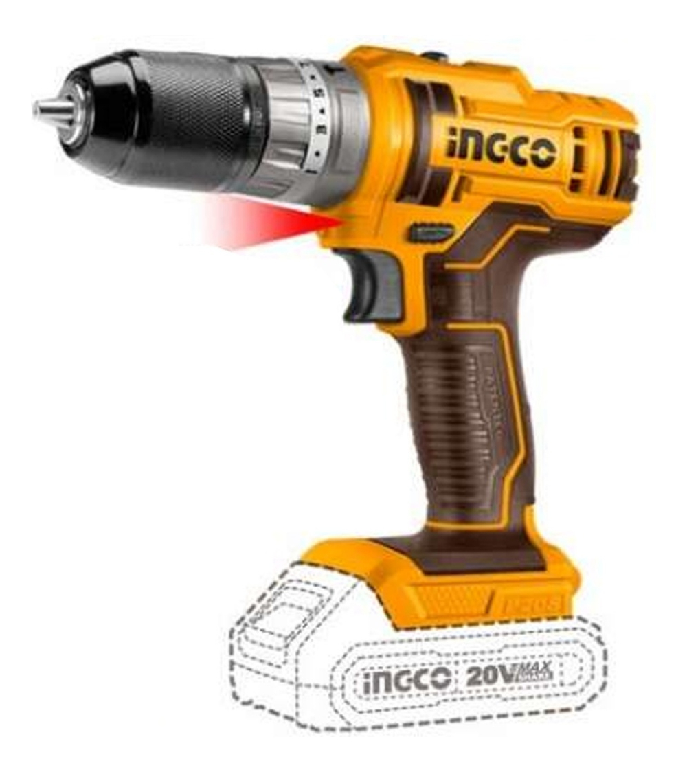Atornillador Percutor A Bateria 20v 45nm S/bat S/carg Ingco