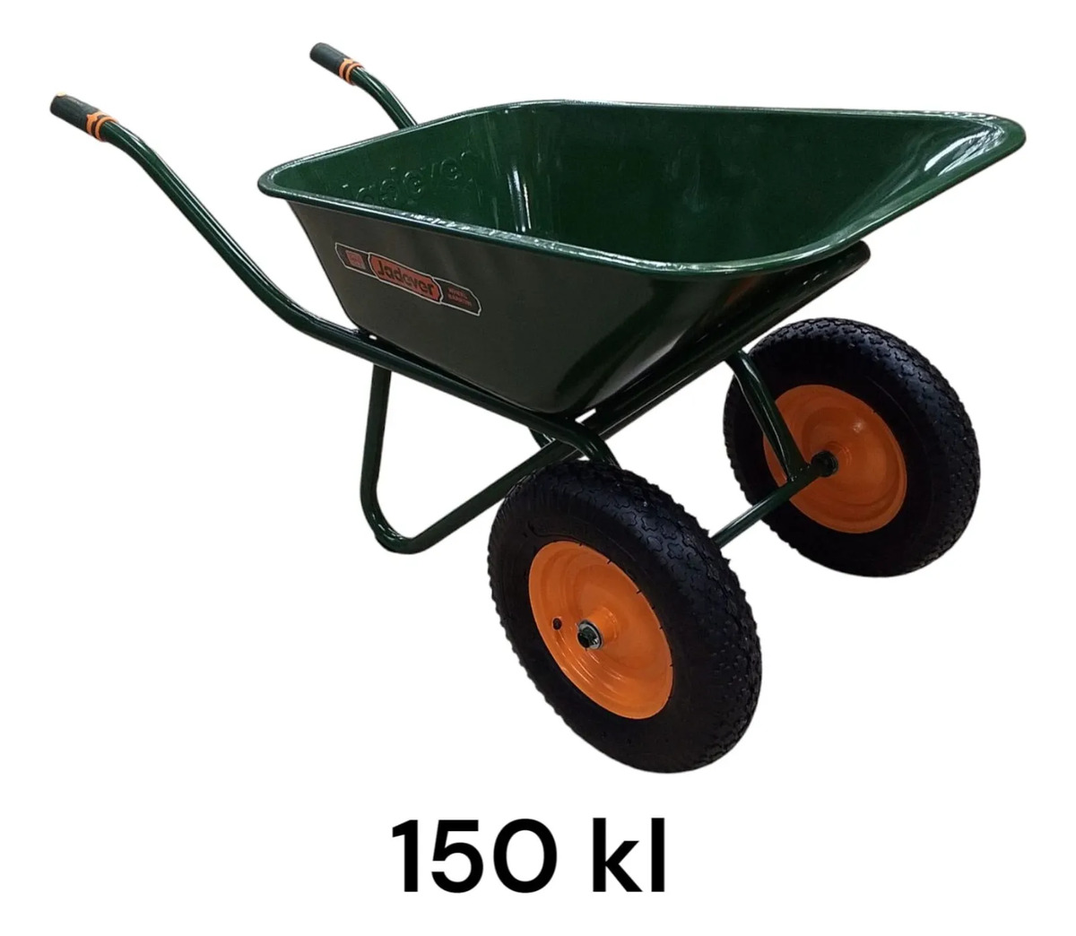 Carretilla Albañil Doble Rueda Neumatica 150kg 90lts Jadever - Imagen 6
