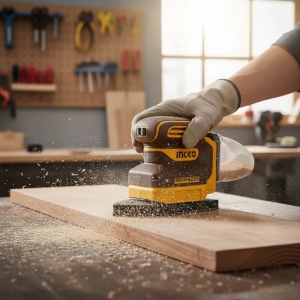 Lijadora Orbital Delta A Bateria P20s 20v Lijas + Bat Ingco