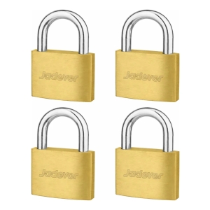 Set 4 Candados Jadever Con Llave Maestra