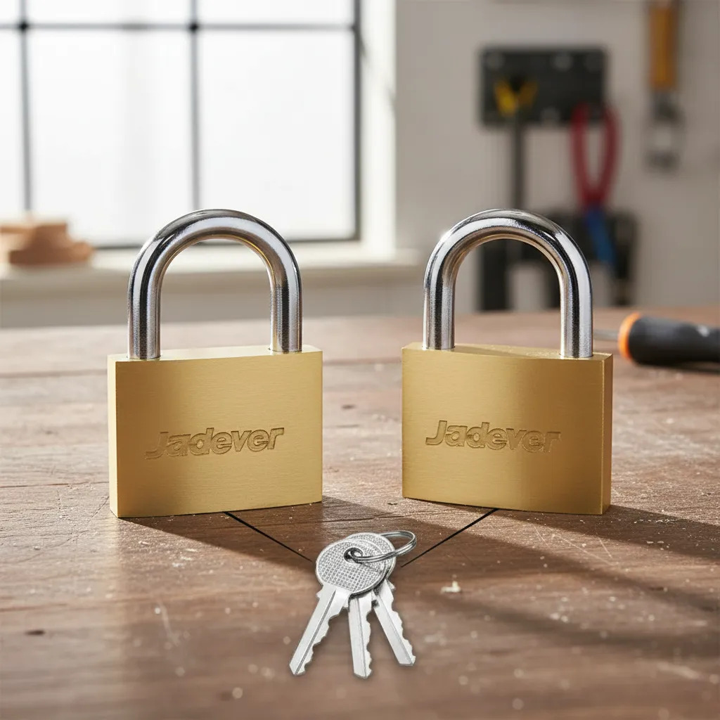 Set 2 Candados De Bronce 40mm Jadever Jdpdt442