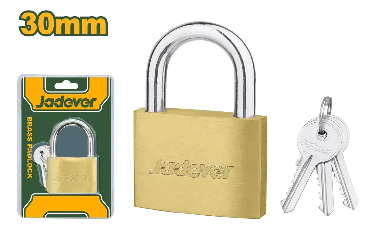 Candado De Bronce 30 Mm Jadever - Imagen 2